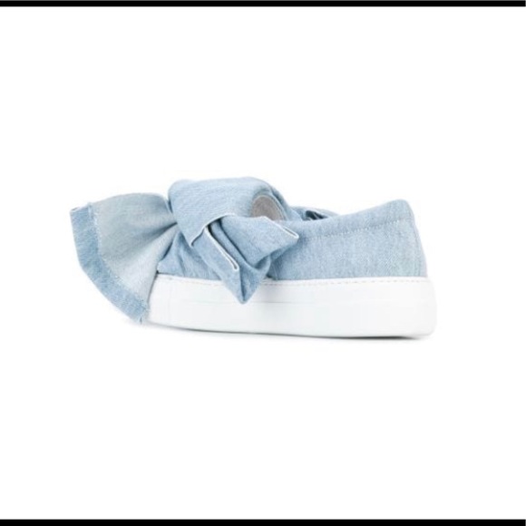 Joshua’s Azire Bow Denim Slip-on Sneakers Flats - Picture 4 of 8
